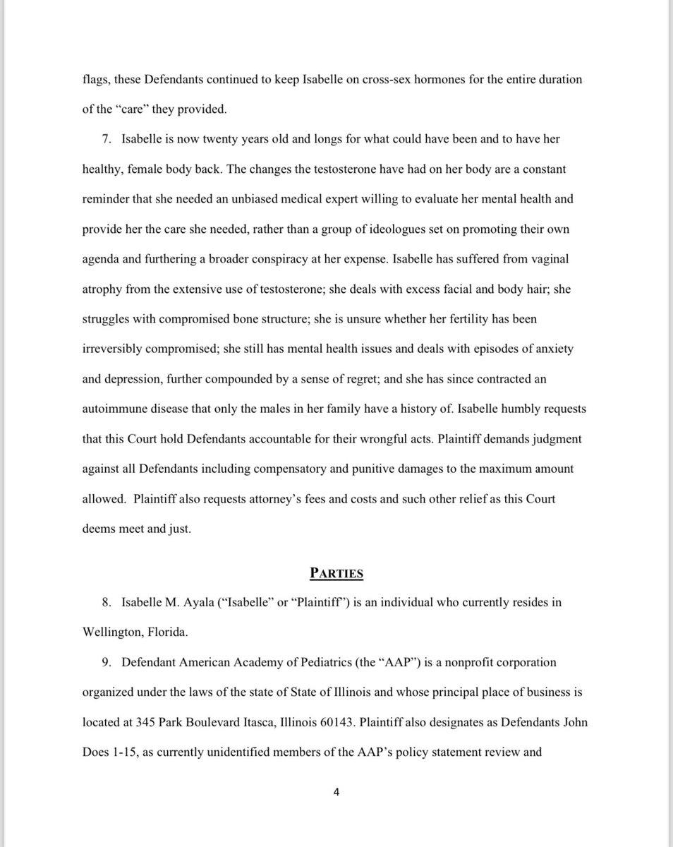 Massive news!

The American Academy of Pediatrics and several leading doctors are being sued for civil conspiracy, fraud, and medical malpractice!

Isabelle Ayala was just 14 years old and struggling with trauma, depression, cutting, and suicidal ideation when she was coerced