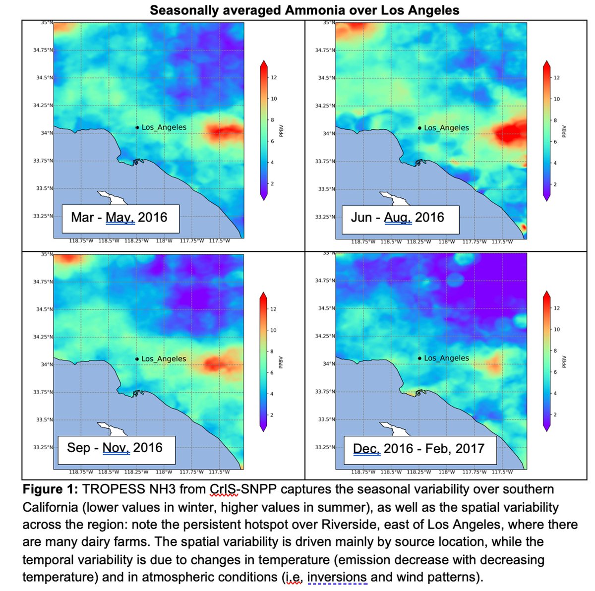 New CrIS-SNPP Megacities Collections from NASA TROPESS 

New datasets at NASA's #GESDISC  provide vertical distribution of seven atmospheric gases (i.e., CH4, CO, H2O, HDO, NH3, O3, and PAN) and temperature, along with their estimated uncertainties. go.nasa.gov/46Izod6
