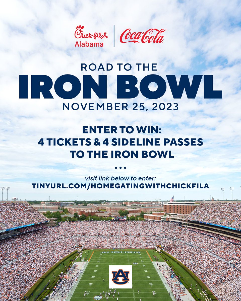 Auburn Tigers on X: &ldquo;Auburn Fans! Enter to win a unique experience 