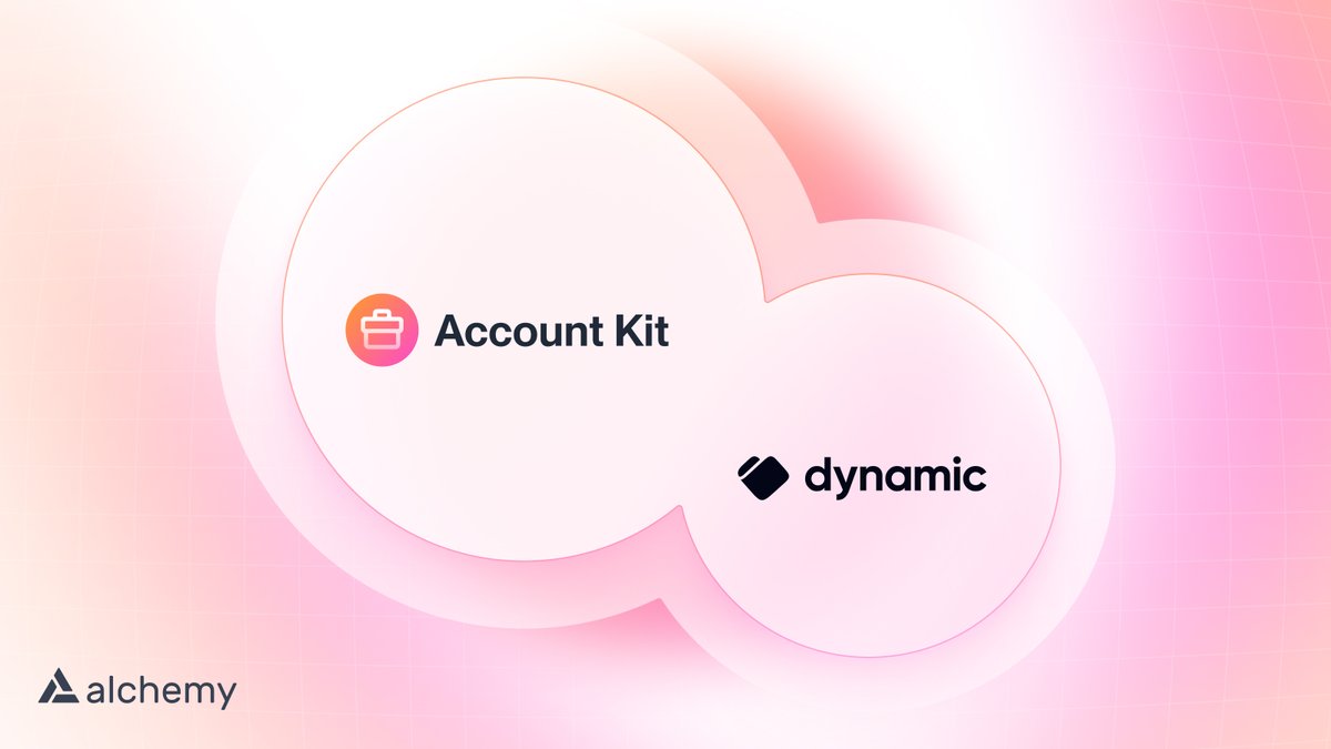 1/ 🤩 create a seamless web2 experience for your web3 dapp with✨Account Kit✨ In <5 minutes, add the following to your app: 👉 social login 👉 gasless transactions 👉 session keys Powered by @dynamic_xyz + Alchemy. The details 👇