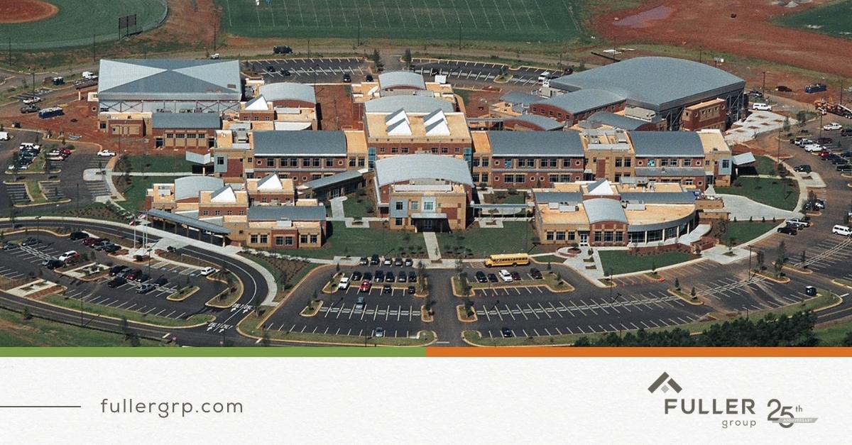 FullerGroupSC's tweet photo. Revisiting some of our favorite projects over the past 25 years and Oconee County High School in Watkinsville, GA certainly makes the cut. 

The project included a 150 acre site, with a 230,000 sq ft facility. 

#fullergrp #fullerbuilt #highschool #structuralengineering https://t.co/FmCICMhK6M
