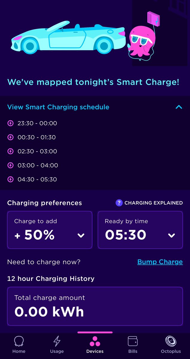 Very nice surprise from <a href="/OctopusEnergy/">Octopus Energy</a> to join the <a href="/myenergiuk/">myenergi</a> Zappi Intelligent Octopus Beta trial - all set up within 10 minutes, no issues at all 👏 🙌