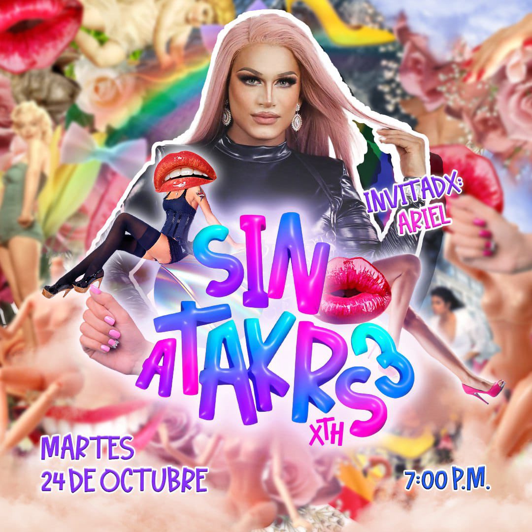 Este martes en #SinAtakrs3, tenemos casa llena con invitades de lujo: #JohnnyCarmona, #Margaretyya y #Ariel, te esperamos a las 7:00 p. m. MEX, por #Telehit 🤩🙌