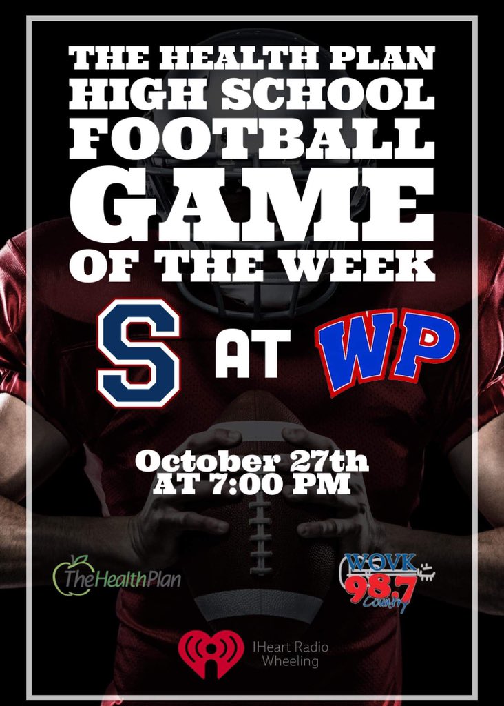 This Friday <a href="/TheHealthPlanHQ/">The Health Plan</a> Game of the Week features <a href="/WPFOOTBALLTWBAI/">WPHS Football</a> taking on Parkersburg South! <a href="/CubVarner22/">Cub🐻</a> joins @CKOnAirWHG on the call!