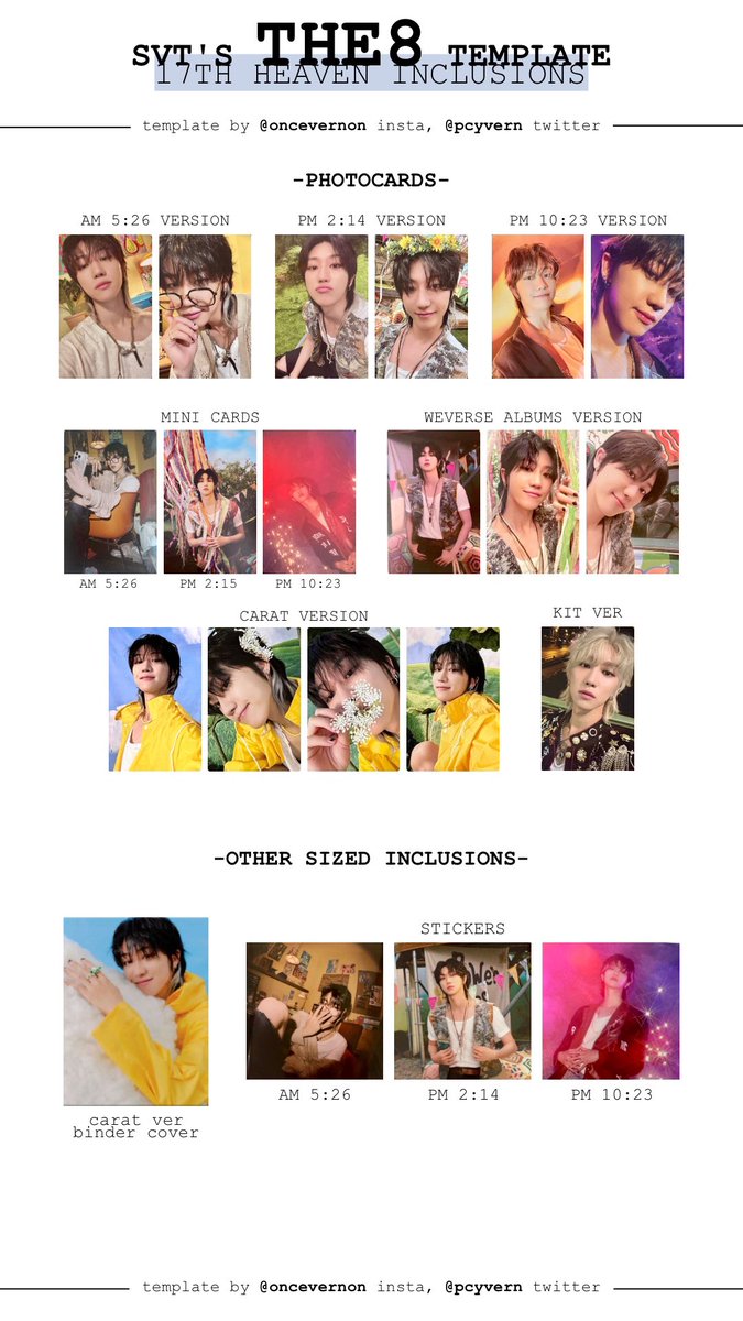 タレントカード seventeen heaven SEVENTEEN SEVENTEENTH HEAVEN OFFICAIL PHOTO CARD MINI CARD | eBay