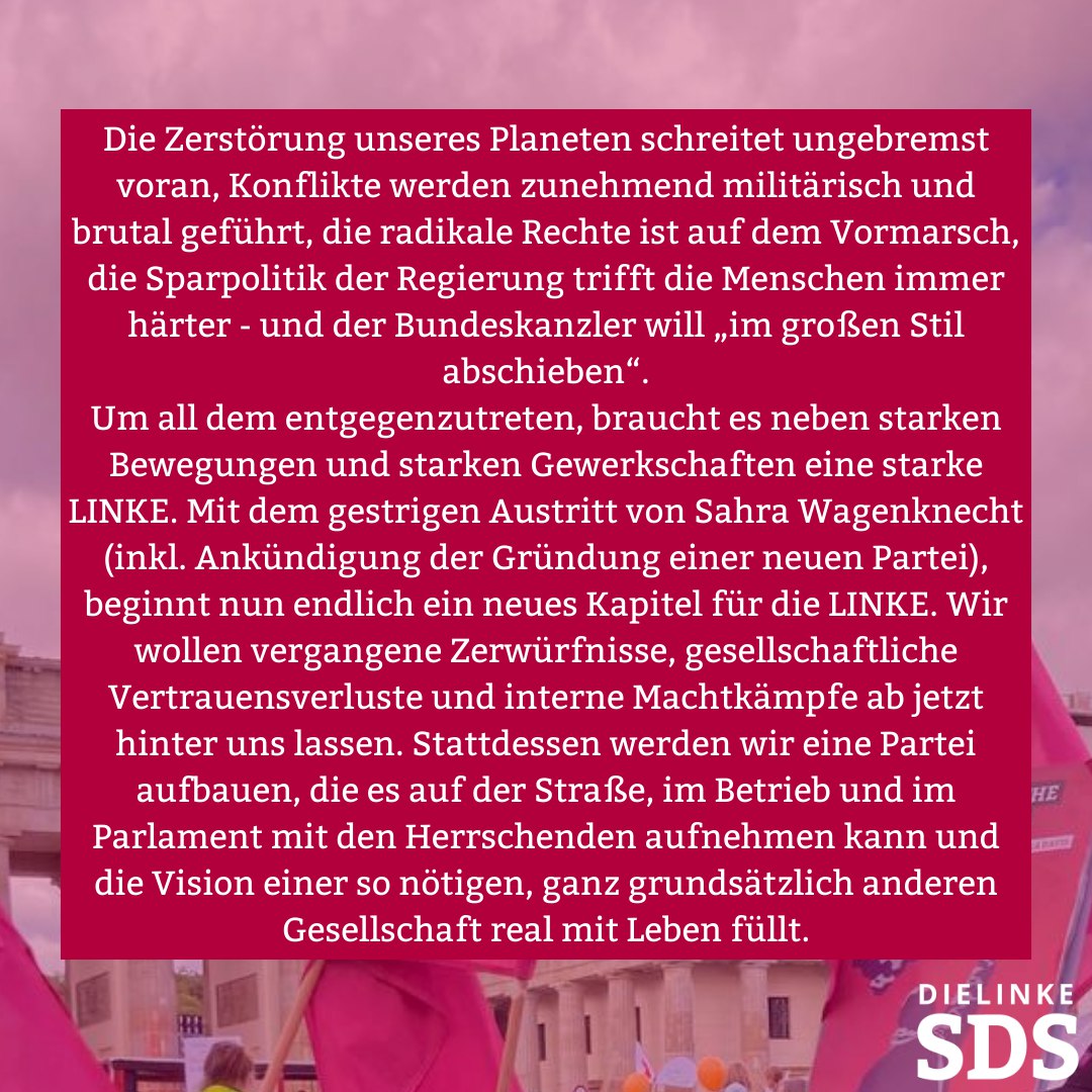 linkesds's tweet photo. Die LINKE erneuern - bist du dabei?

#Linke #DieLinke #Wagenknecht 
1/2 https://t.co/1LuLdbKDJb