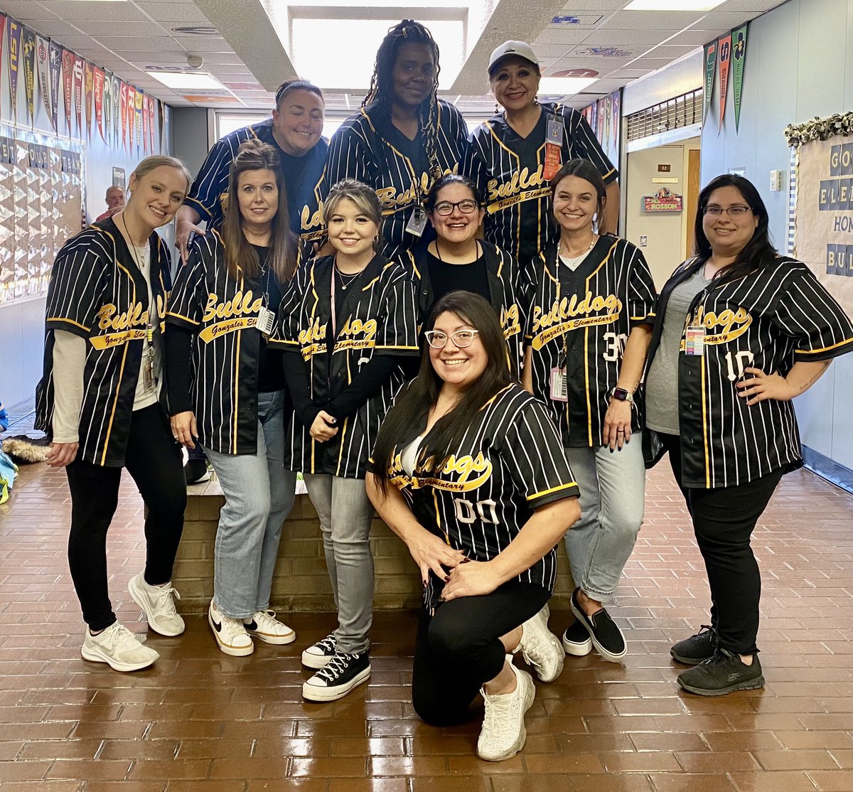 Team Bulldog <a href="/GonzalesElem/">Gonzales Elementary Bulldogs</a> “team up” against drugs in our brand new spiffy jerseys for Red Ribbon week! @adonica_galindo <a href="/ECISDCounselors/">ECISD Counselors</a> <a href="/ECISDSEL/">ECISD Social Emotional Learning</a>