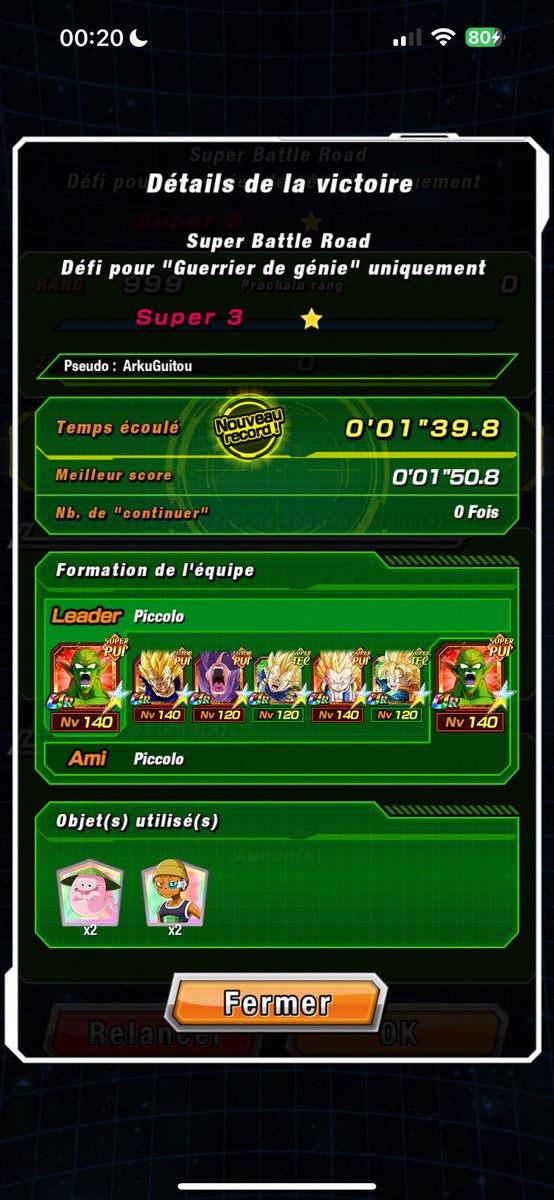 Guitou5540's tweet photo. #SuperBattleRoad Guerrier de génie en speed run 🫡
#DokkanBattle #DokkanBattleGlobal https://t.co/kLHwo7nxo0