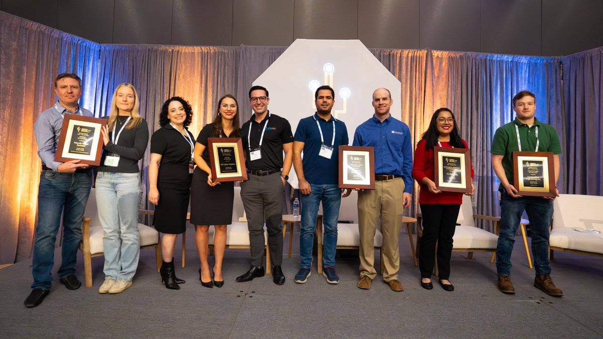 aztechcouncil's tweet photo. Congrats to the following winners of the 11th Annual #TucsonTechExpo Awards:
Innovation Leader – Paramium Technologies
Manufacturer – Competitive Engineering
StartUp – AZ Cyber Initiative &amp; Macula Vision Systems
Sustainability Award – TG Recycling
Member Organization – @Involta https://t.co/Wm6HoGp6hd