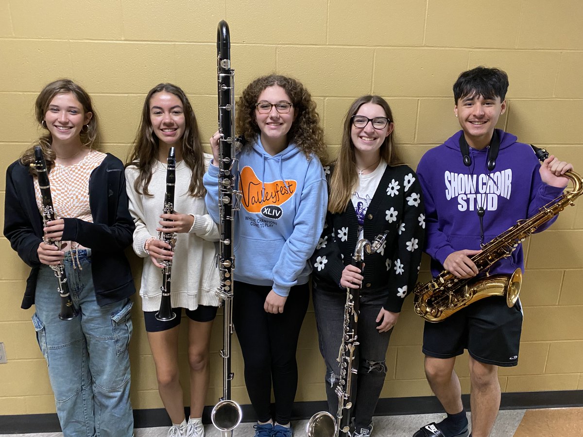 On 10/21, 27 SEP band students auditioned for the Iowa All State Band. Congrats to Alyssa Finch, 2nd alt clarinet; Ashley Gilson, accepted on clarinet; Brynn Fuller, accepted on contrabass clarinet; Alexia Hanson, accepted on bass clarinet; &amp; Alex Lopez (12) 2nd alt tenor sax!
