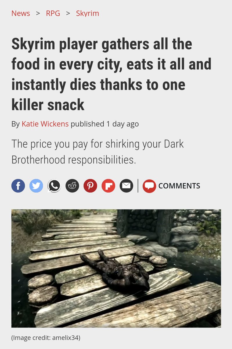 GravityGamma's tweet photo. I swear Skyrim Player is just the new Florida Man but for game journos https://t.co/fmp8TTmm4O