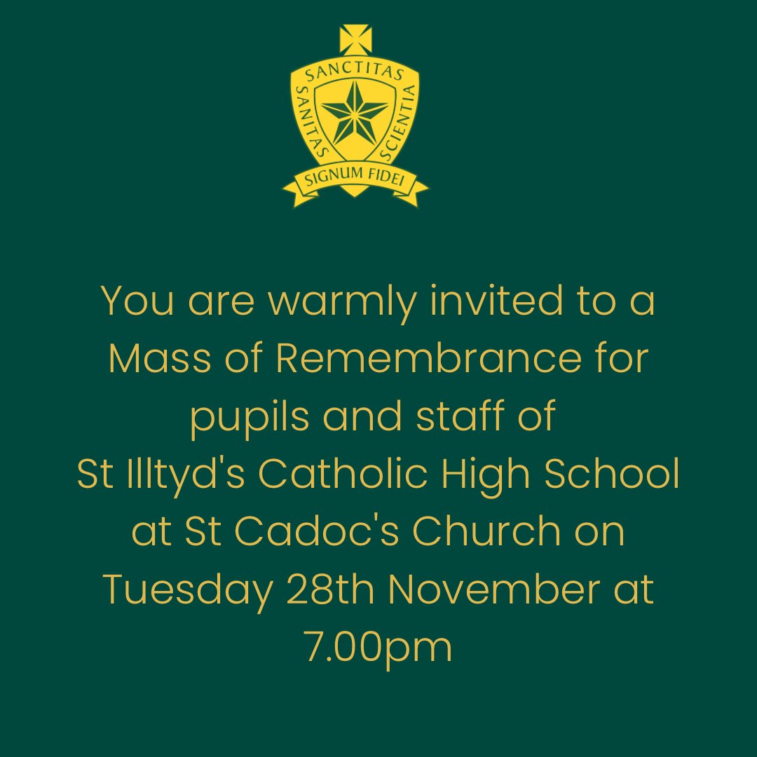 Mass of Remembrance: The post Mass of Remembrance appeared first on St. Illtyd’s Catholic High School. dlvr.it/SxvQzf