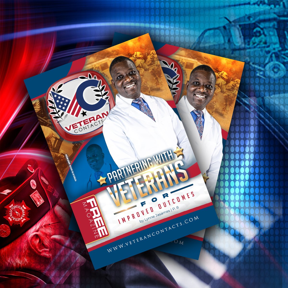 The FALL 2023 EDITION of the Veteran Contacts featuring Dr. Andrew Mensah is being distributed now. Of course, it is also available online at veterancontacts.com