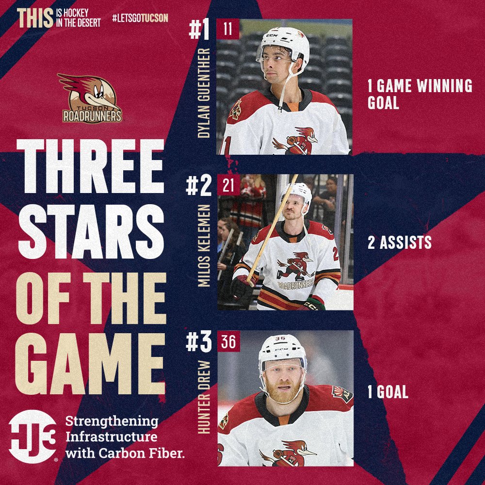 RoadrunnersAHL's tweet photo. Honor Roll📜

#LetsGoTucson https://t.co/SaY2nHSrB0