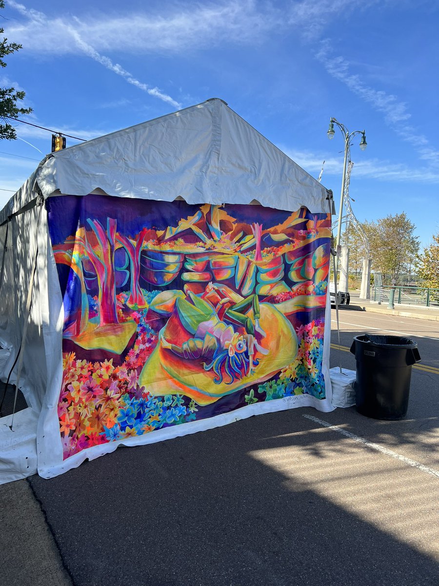 Big Mural Project I finished and it got installed!!!