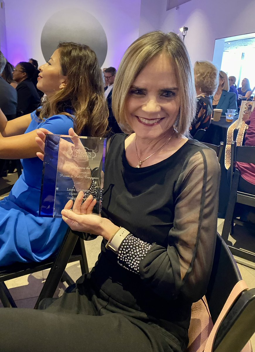 CAPArizona's tweet photo. Congratulations to Laura Grignano, CAGRD Manager, for being named as an Arizona Capitol Times Women Achiever Award recipient. CAWCD Board Secretary Cesare and Members Aguilar and Atkins, as well as several CAP staff members, were honored to be there for the presentation! https://t.co/ynIVfxEytj