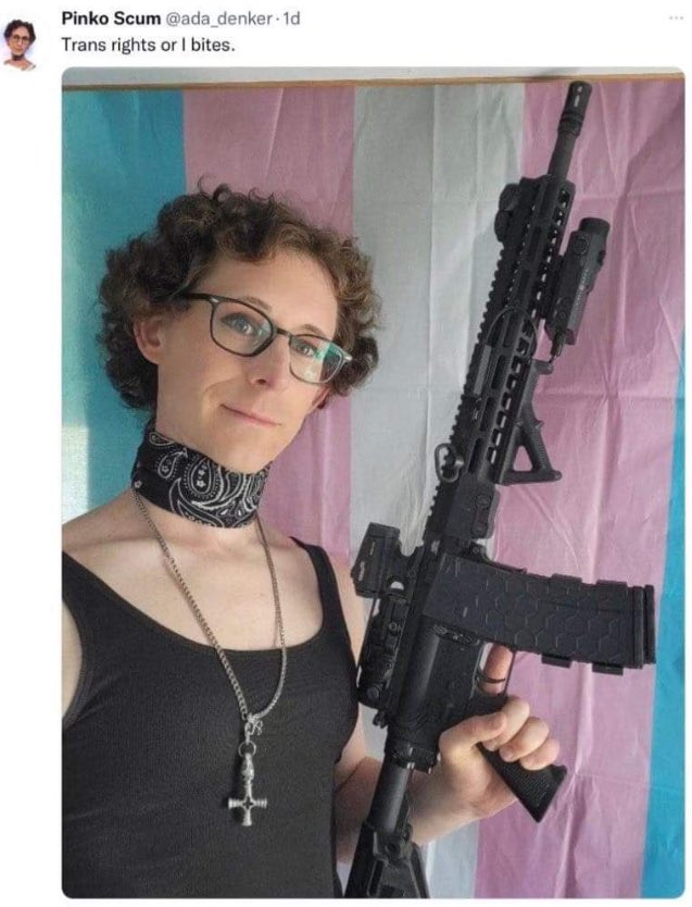 Cyn_277's tweet photo. @kayla_denker_02 This man blames everyone but himself when begging for money to have surgeries . Hey @kayla_denker_02 stop begging because you’ll never be a woman and no one cares about your money problems that YOU created . Did you forget your post holding a gun was a threat to actual women? https://t.co/8EBvHfDPlz