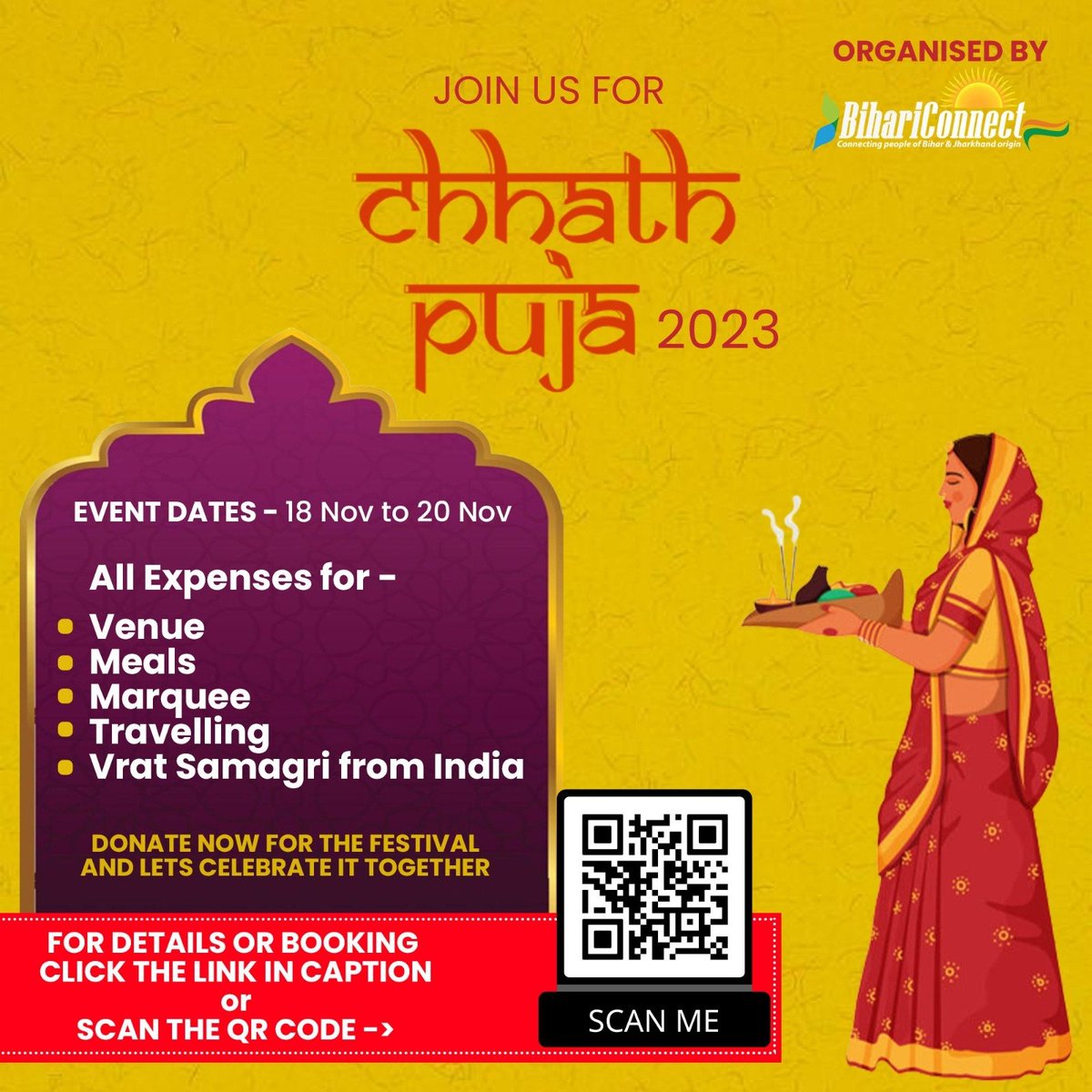 sguptaa's tweet photo. @bihariconnectuk 
Welcome all to Chhath Puja 2023 https://t.co/9OSLFxOYr6