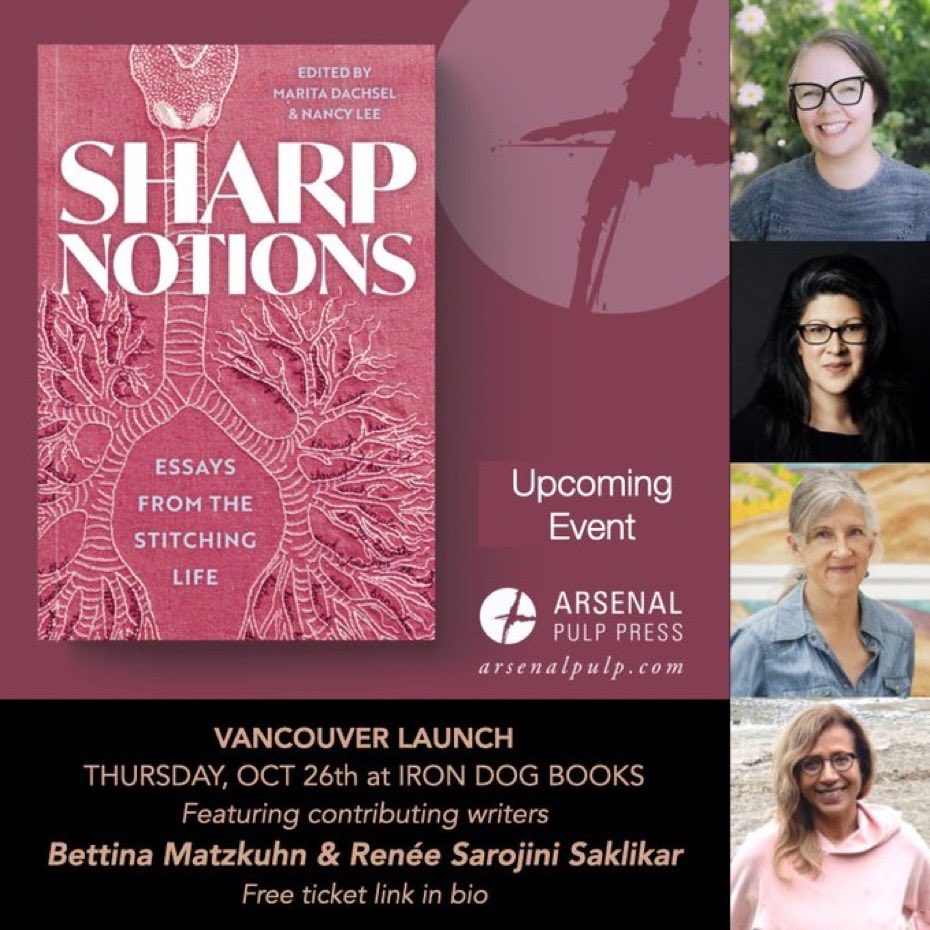 Thursday night! I am reading from my essay in this beautiful collection 🙏🏾⁦@pantsmclee⁩ ⁦@maritadachsel⁩ ⁦@Arsenalpulp⁩ ⁦@IronDogBooks⁩