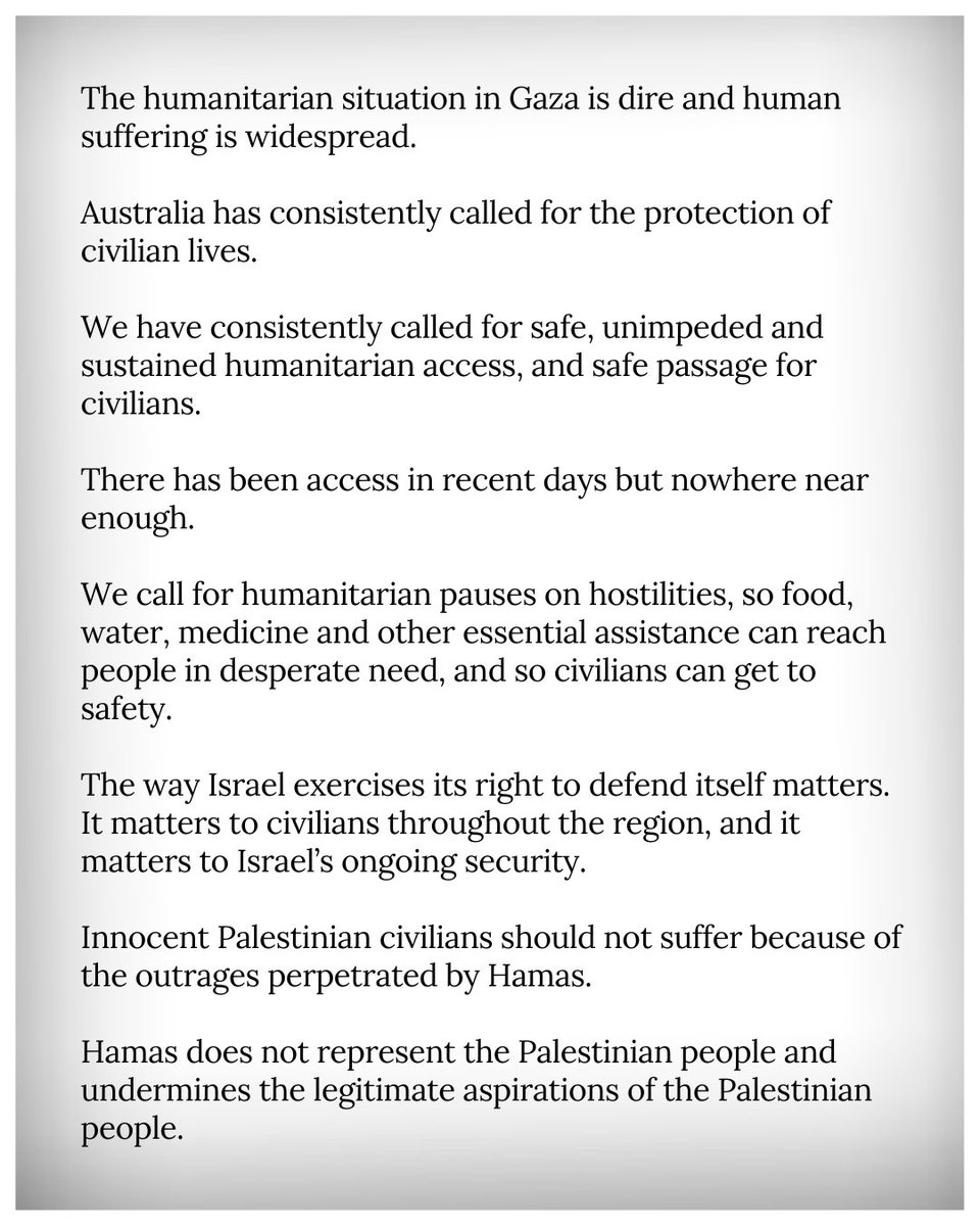 Australia’s call for humanitarian pauses: