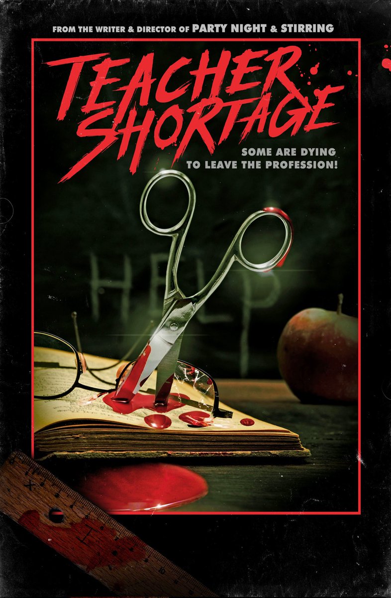 JamesFearX's tweet image. #100DaysOfHorror
#Horror365Challenge 
#100HorrorMoviesin92Days
#TubiTuesday #KillerMask

#NowWatching
Teacher Shortage 2020
Dir. Troy Escamilla

#HorrorMovies
#Halloween
#Horror #HorrorFamily
#HorrorCommunity
#HorrorFam #MutantFam