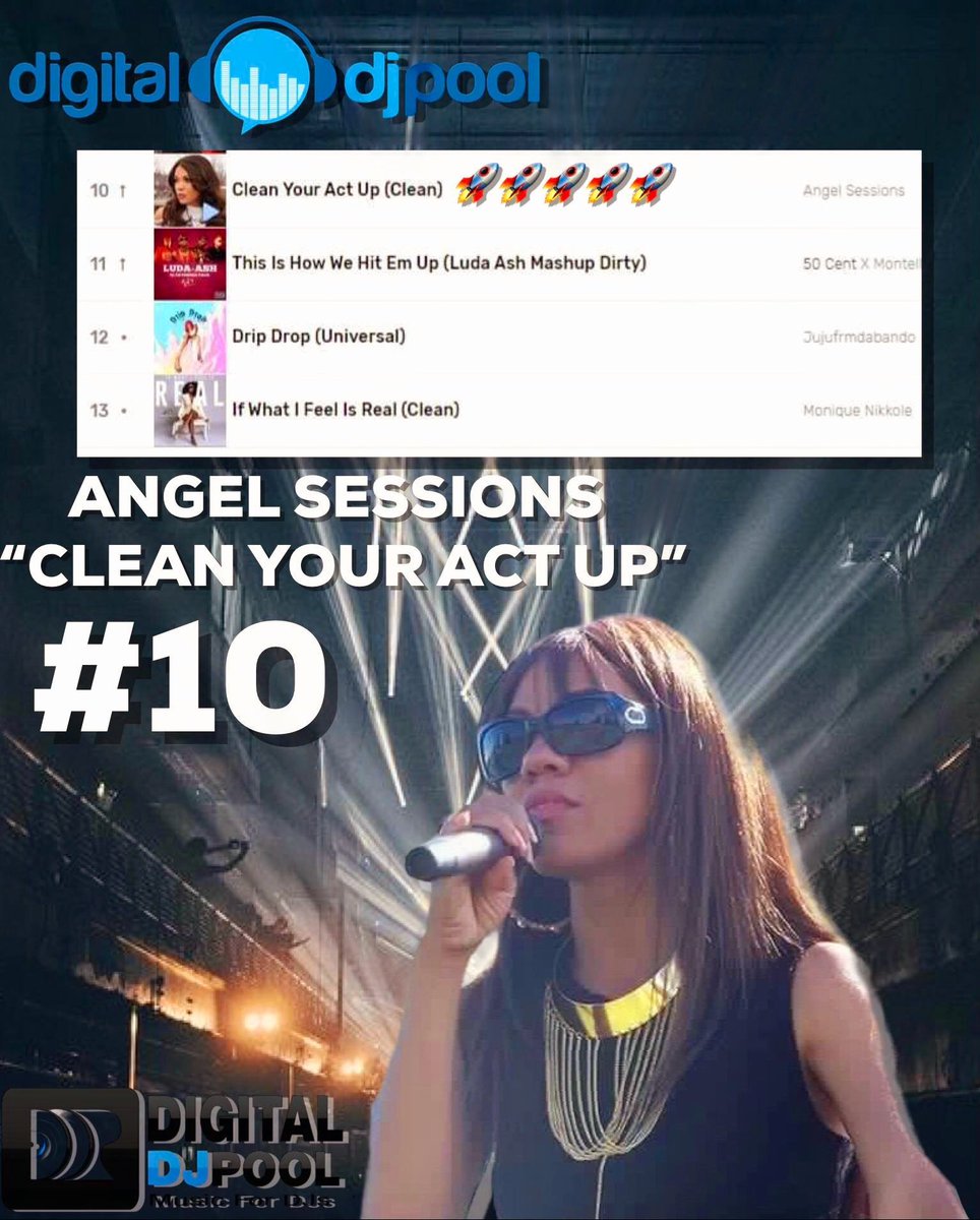 AngelSessions's tweet photo. After the success of my album The Best of Angel Sessions R&B in which 18 songs went #1 Best New Releases and Sellers in RnB on Amazon, Clean Your Act Up Now is #10 DjPool charts national and international! @archodiamusic @rnbsouleffec_tv @RodAtlas69 #music #angelsessions https://t.co/ltqimge3D2