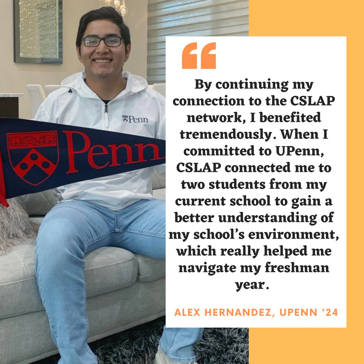 From application to graduation, CSLAP mentors students to and through college. Once a CSLAP student and scholarship awardee, Alex Hernandez is now a dedicated CSLAP mentor who sponsors our Alex Hernandez Continuing Scholars Scholarship for college students in Hidalgo County.
