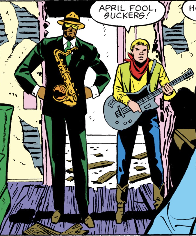 Oh no! It's #DoctorSax and #JohnnyGuitar!!! What? You've never heard of them? But they have a sax and a guitar! What could be scarier?

Check out this week's Almost an X-Man to see how #Dazzler deals with them!

#xmen #xmenpodcast #xmencomics #almostanxman #dazzlerpodcast