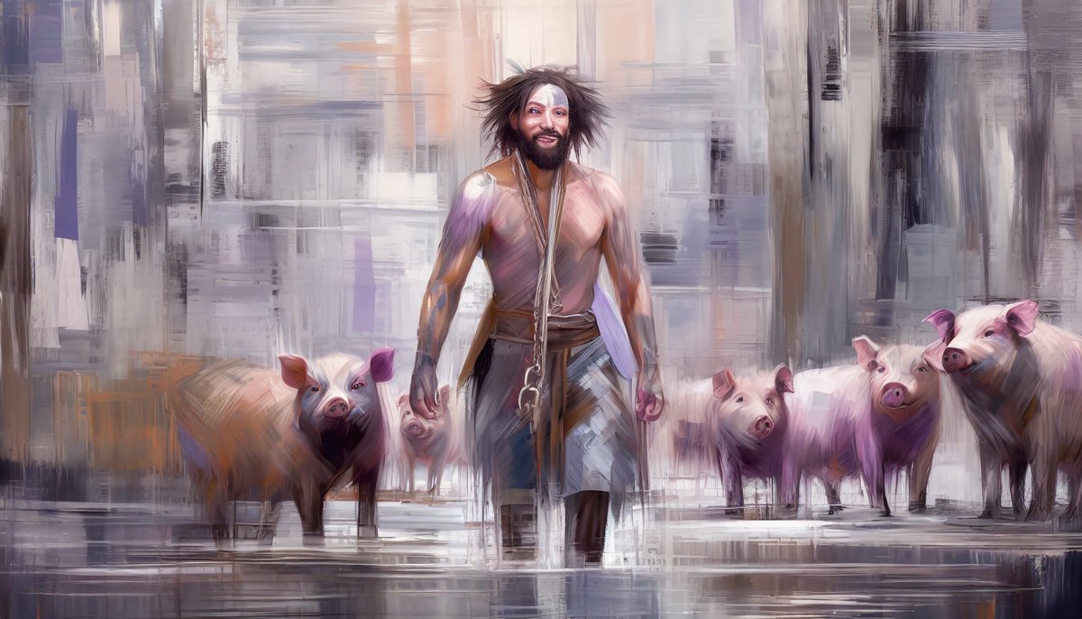 I was just reading about the demoniac in the region of the Gerasenes (see Mark 5) and was thinking about the superhuman strength he had… so much strength that he “could no longer be restrained, even with chains.” People who dismiss the scriptural accounts of the demon-possessed