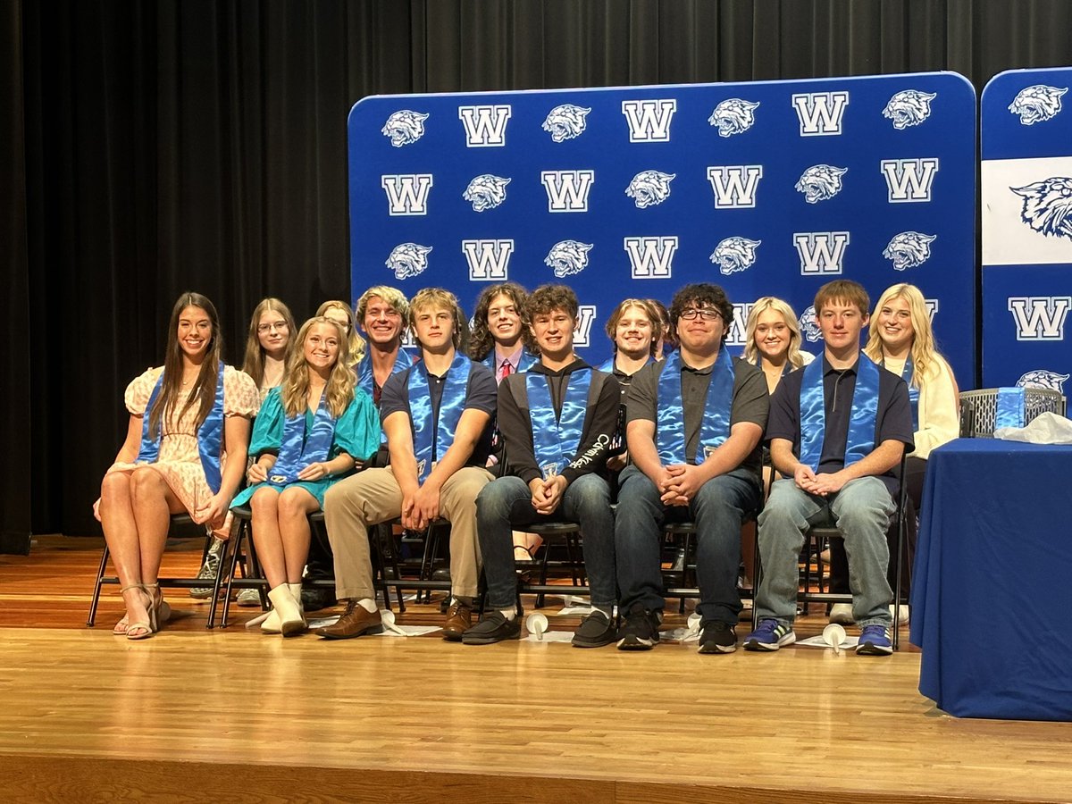 Tonight we had the pleasure of inducting 20 new members into the National Honor Society. Congratulations to these exceptional students!