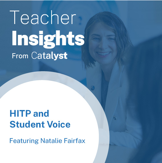 Teacher Insights from Catalyst seventh episode with Natalie Fairfax, streaming now at: ow.ly/Nb7H50Q0pzQ 

Also available on:
Spotify: ow.ly/WLZl50Q0pzW 
Apple: ow.ly/R9ZI50Q0pzU 

#CECG #CatholicEducation #Podcast #Teachers <a href="/MericiCanberra/">Merici College</a>