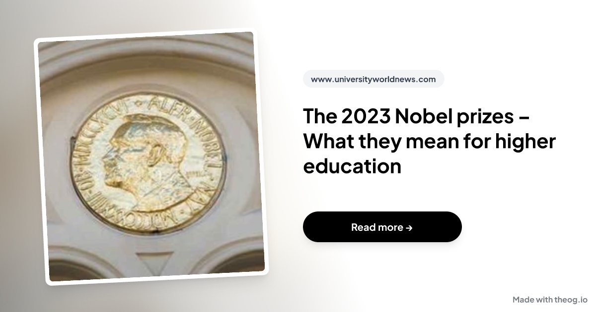BC_CIHE's tweet photo. The 2023 #Nobel prize winners show science still skews West, especially towards the US. But scientific careers increasingly span borders, and non-academic institutions are conducting groundbreaking research.

@PhilipAltbach and @TDelaquil argue for the need to: 
 – fund basic research  
– respect academic freedom  
– fight gender bias     

Read their full analysis in this @uniworldnews article on the 2023 Nobel prize winners https://t.co/W417soPsON
