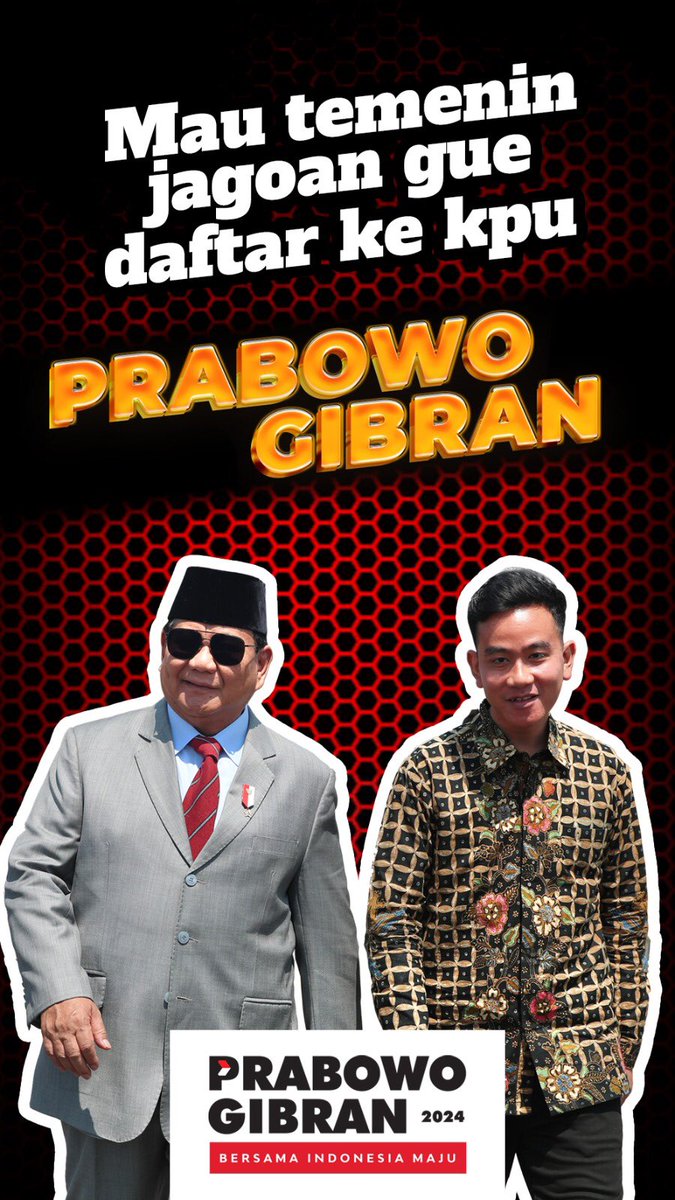 m_vinda's tweet photo. Hari Rabu pake baju biru
Main2 kita ke KPU
PRABOWO GIBRAN jagoanku
Untuk maju Indonesiaku https://t.co/Brkt4weqb9