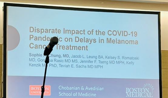 Great work this afternoon at the @AmCollSurgeons Congress by @BMCSurgery SOAR fellow @sophiechung91 who presented findings on melanoma treatment delay due to the Covid pandemic. #ACSCC23 @KelseyRomatoski @GordanaRasic