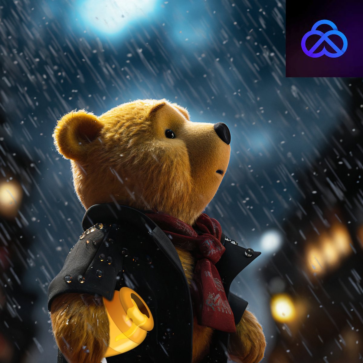 The only thing Winnie would put down his honey for... Made with #Akool. #aigeneratedart #ai #winniethepooh #AIart #photography #Image #HighQuality