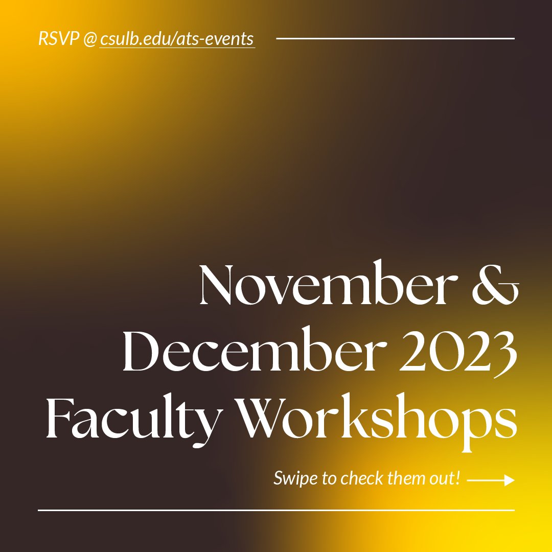 CSULBATS's tweet image. #csulb #csulbats
RSVP at: csulb.edu/ats-events