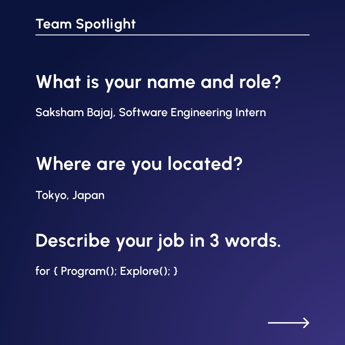 curvegridinc's tweet image. Meet Saksham, our software engineering intern at Curvegrid! During work, he is a diligent coder helping the team add new features to MultiBaas. After work, he’s a curious adventurer exploring the streets of Japan.

Follow us for more updates!

#Curvegrid #Team #CompanyCulture