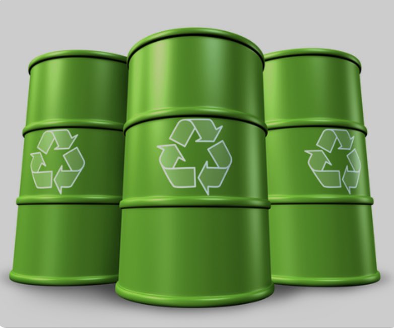 One Ton of #AsphaltShingles contains roughly 100 gallons of #Oil . In #America we deposit over 11 Million tons of Asphlt Shingles from #Roofs into #American #Landfills Annually. This equals over 1 Billion Gallons of #ReducedCo2 #Fuel #FuelOil #BunkerFuel #MarineFuel that could be