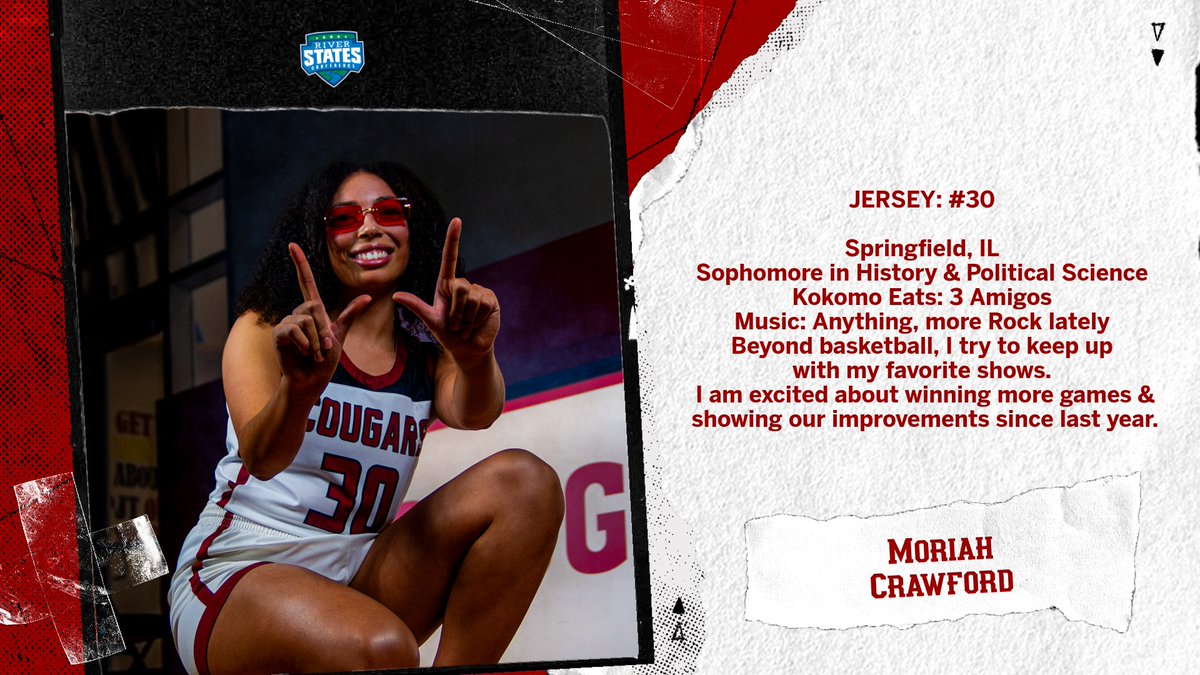 PLAYER SPOTLIGHT:  Moriah Crawford returns for her sophomore season as a Cougar! <a href="/MoriahCrawfor19/">Moriah Crawford</a> #CougarCountry