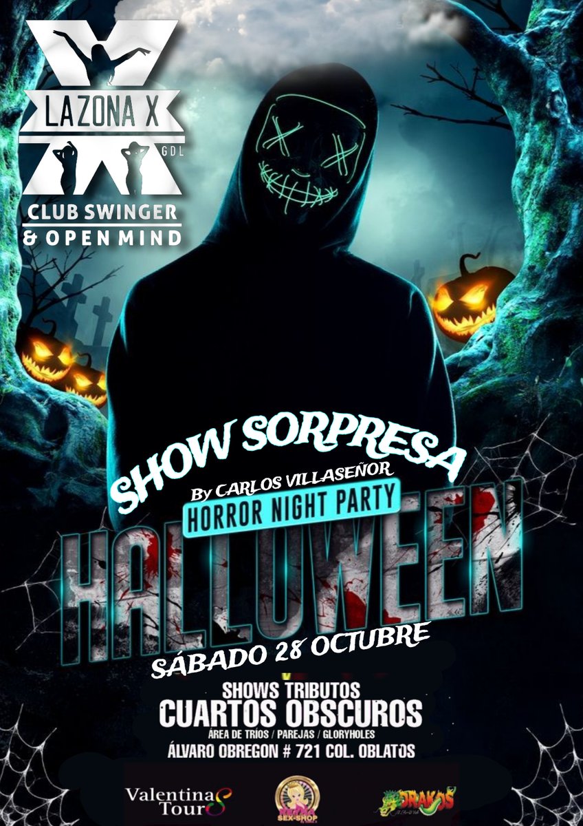 LaZonaXClub's tweet photo. Semana De Halloween🎃🔥
En La Zona Más Caliente De Guadalajara

Dónde Te Sacaremos Muchos Gritos De Placer 🔥

Te Esperamós Apartir De Las 9 Pm 🕘
🗓️Este Viernes 27 De Octubre
Nuestra Noche De Pre-Halloween
🎃 (Noche Negra)◼️

🗓️Sábado 28 De Octubre
Nuestra Noche De Halloween 👻 https://t.co/zUqJmpnvke