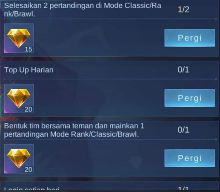 PUNYAHASA's tweet photo. ᅠᅠ
OPEN PO MISI TOP UP DM KUNING ✨

5💎 = Rp 27.000 aja selama 16 hari
25 okt - 9 nov

Buka 5 slot dulu 🙏🏻
Dikirim via ID Server jadi dijamin aman.

Pembayaran bisa via qris ya. Bisa juga yang lain tinggal infoin aja.

t. #zonauang #zonajajan #mobilelegend 
ᅠᅠ https://t.co/pnzpYFk19T