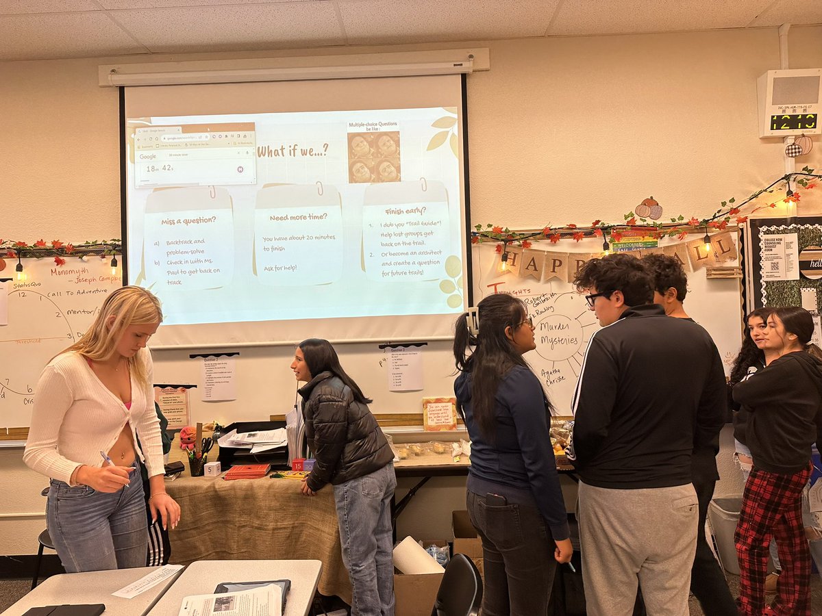 MsPaulLovesELA's tweet photo. Have you ever tried a #questiontrail ? It’s a great strategy to get students out of their seats, talking about and reviewing content. Can be used in any area of learning too! Thank you @writeonwmissg for sharing this strategy! @MDUSD_DVC @MtDiabloUSD https://t.co/7VxtW6cQZc