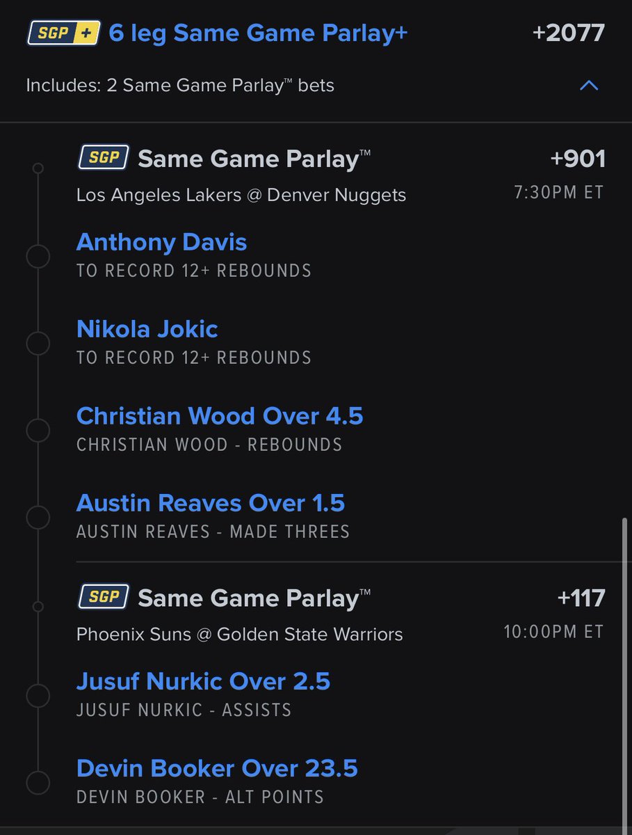 ParlayKinGGs's tweet photo. NBA season is back risk free bet lets get it💸💸💸 https://t.co/N7OyB2slgP