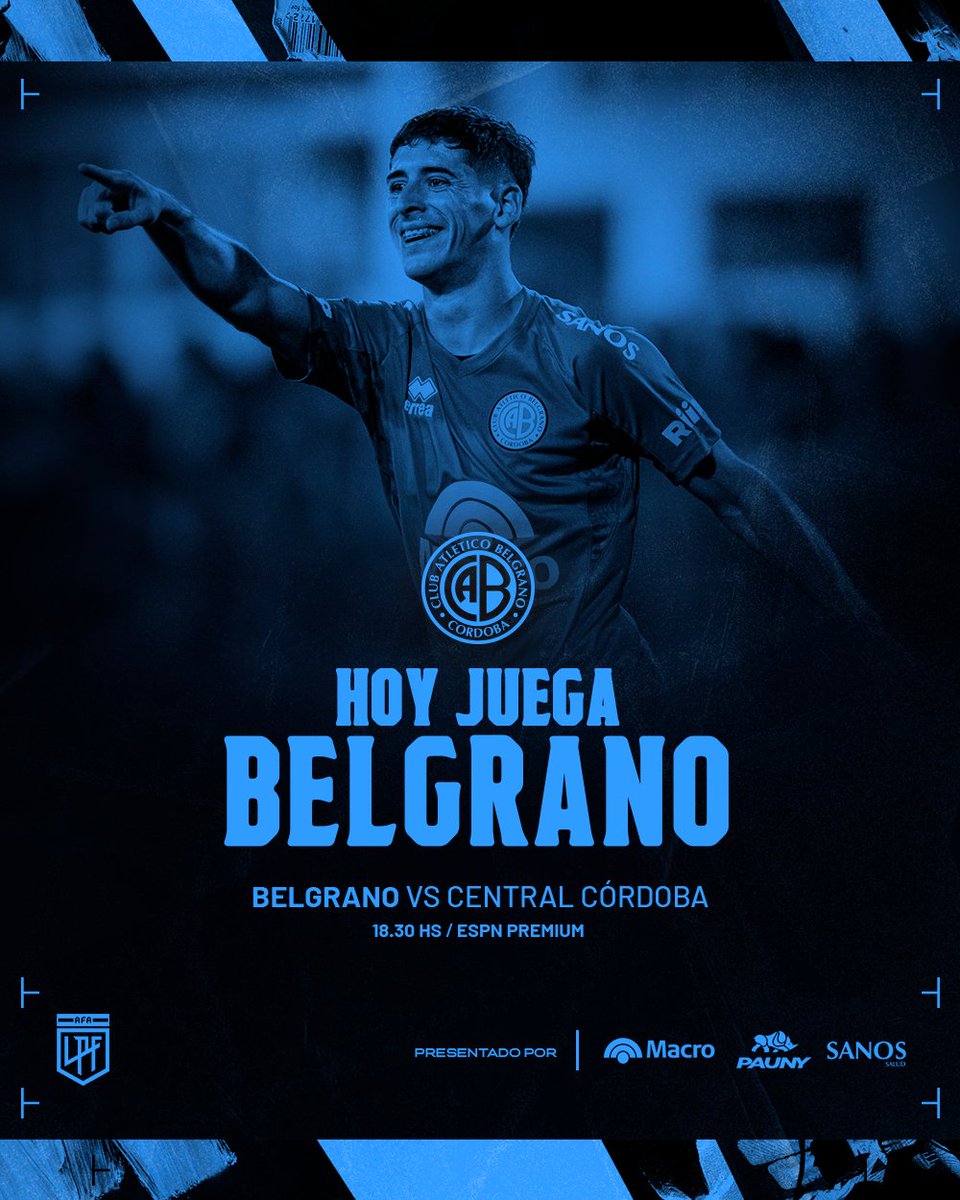 Belgrano's tweet photo. 💪🩵 ¡¡¡HOY JUEGA #BELGRANO!!!

#BelgranoVamos 🏴‍☠️ https://t.co/kOOeCOOyNs