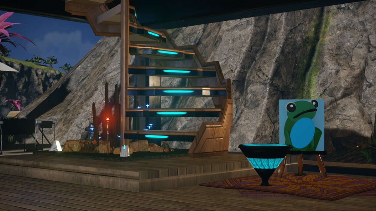 pso2harrian's tweet photo. Almost forgot my entry for #CreativeSpaceContest so here’s Lil Frogga’s Lil House, a house I can’t fully show off because of the 4 photos per post limit. https://t.co/cuZsJnsDRs