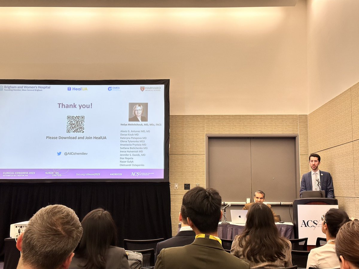 Michael Kochis (@michael_kochis) on Twitter photo The indomitable <a href="/AliDzhemiliev/">Ali Dzhemiliev, MD 🇺🇦</a> discussing the innovative HealUA mobile app at #ACSCC2023 today. Just one of his THREE presentations… so impressive! <a href="/CSPH_BWH/">CSPH</a> <a href="/gmka_org/">Global Medical Knowledge Alliance</a> <a href="/HealUkraine/">HealUkraineGroup</a> 🇺🇦
gmka.org/projects/healu… The indomitable <a href="/AliDzhemiliev/">Ali Dzhemiliev, MD 🇺🇦</a> discussing the innovative HealUA mobile app at #ACSCC2023 today. Just one of his THREE presentations… so impressive! <a href="/CSPH_BWH/">CSPH</a> <a href="/gmka_org/">Global Medical Knowledge Alliance</a> <a href="/HealUkraine/">HealUkraineGroup</a> 🇺🇦
gmka.org/projects/healu…