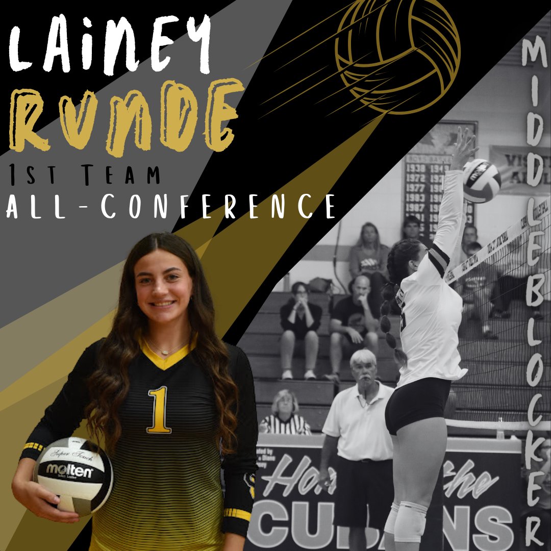 Congrats to the CCHS volleyball players who earned SWAL All-Conference recognition! Ella McKinley, Lainey Runde, Alexis Runde, and Ella Vosberg earned 1st-Team All-Conference.