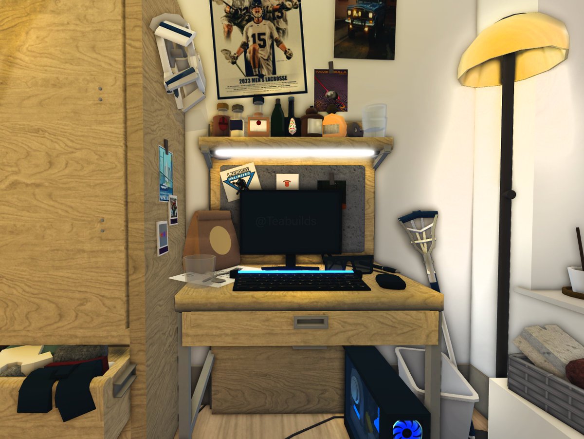 TeaBuilds's tweet photo. FiDi - NYC🏙️ 📍
It's been a while but now im in college xo- anyways, welcome to my double-room dorm! Any guesses as to which desk is mine?

credits in comments as always x https://t.co/IeAvM3a3U0
