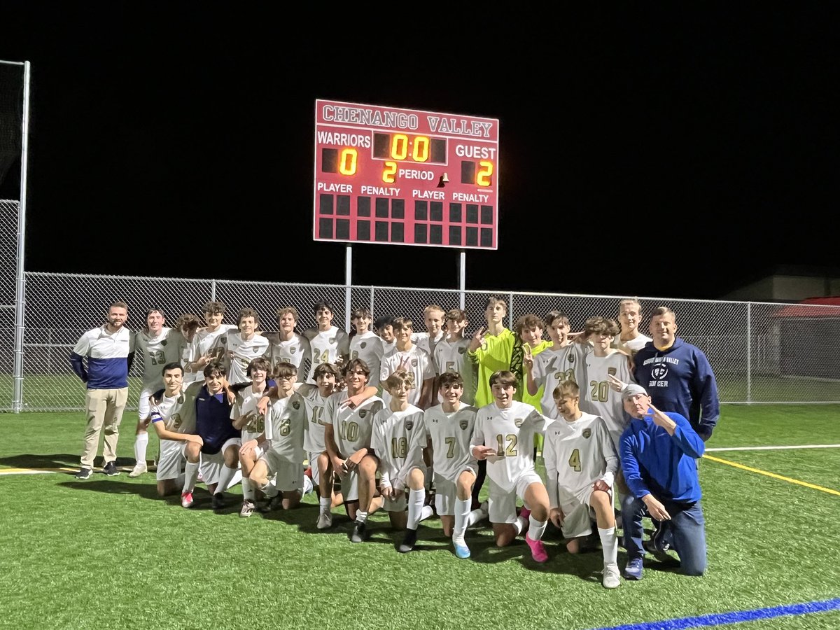 GOING TO THE SHOW!!!  SV advances to the Class B Soccer Finals!!!  2-0 over CV tonight!