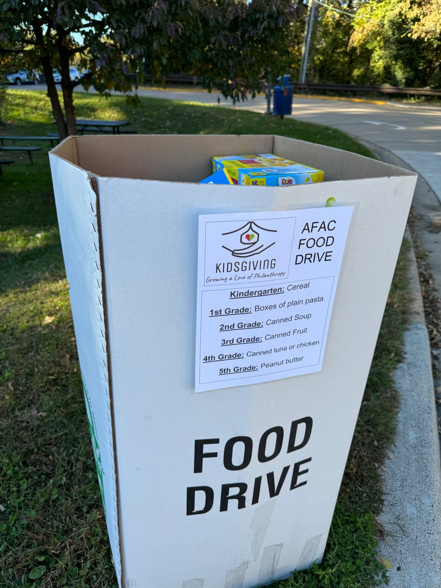 Kids_Giving's tweet photo. Thanks to @ASFSOnline KidsGiving for collecting 630 total food items to help @AFACfeeds families in our local community! https://t.co/KROVSHH3fq